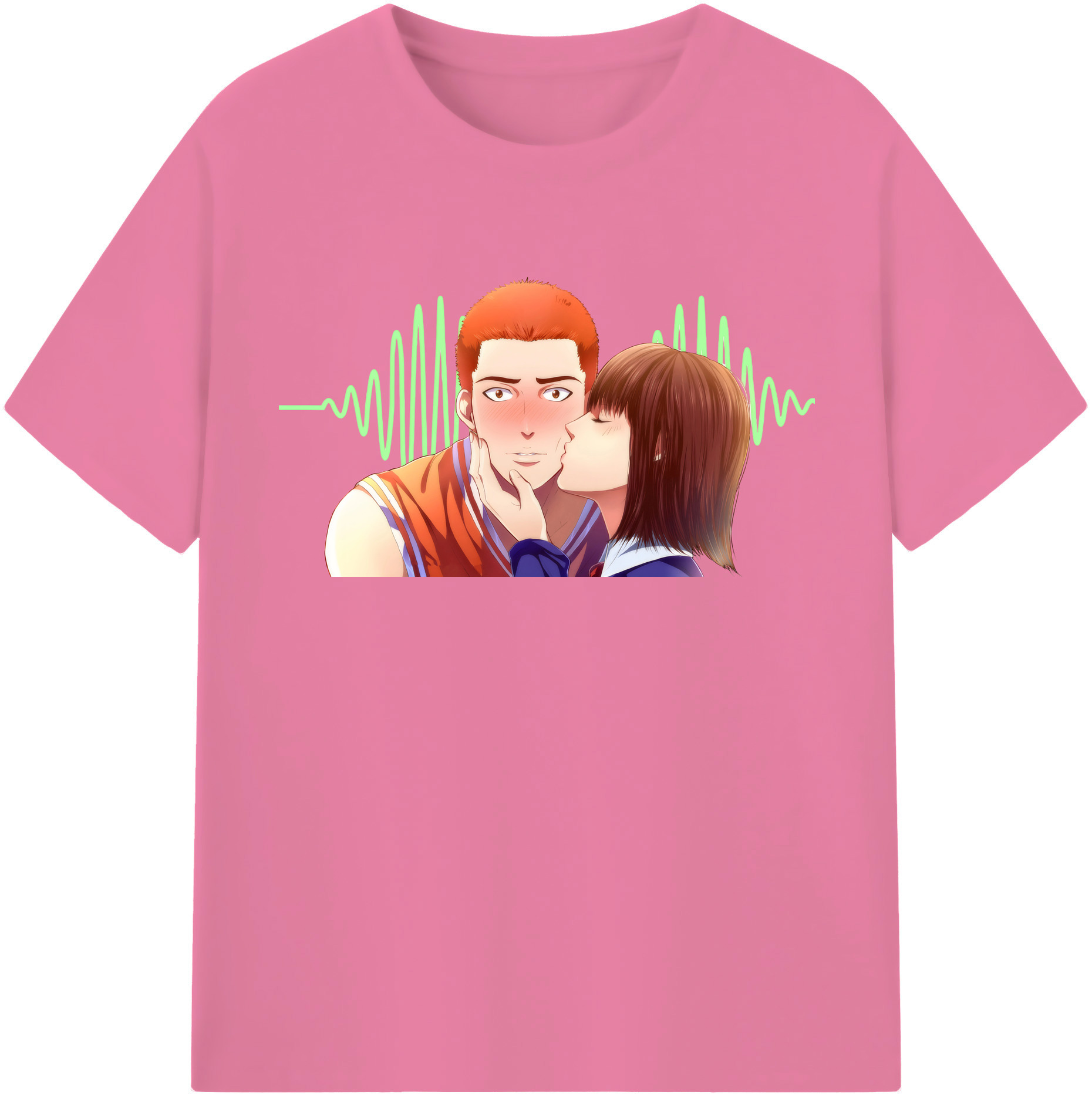 SLAM DUNK／スラムダンク 綿100％半袖Tシャツ（フロントプリント）
